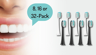 Philips-Compatible Replacement Toothbrush Heads - 8, 16 or 32-Pack, 3 ...