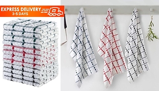 Jumbo Terry Tea Towels - 3 to 12 Pack
