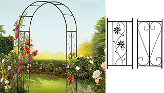 2.2m Garden Gear Metal Flower Archway - 2 Designs