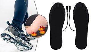 1, 2, 3 or 4 Pairs of USB Electric Heated Shoe Insoles - Men's or Wome ...
