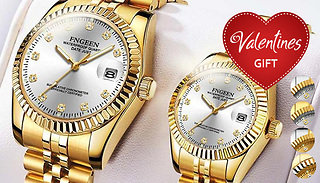 1 or 2 Fngeen Quartz Core Watches for Him or Her - 4 Designs