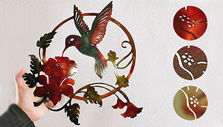 Hummingbird Metal Wall Art - 3 Colours