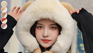 Cute Plush Bear Beanie Hat - 5 Colours