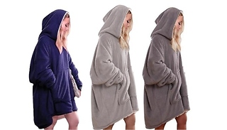 Oversized Reversible Sherpa Hoodie Blanket - 3 Colours!