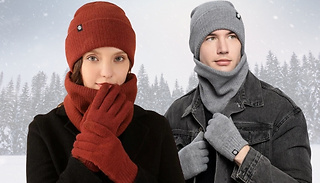 Winter Beanie, Snood & Touchscreen Gloves Set - 11 Colours 