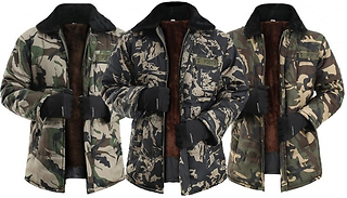 Men's Plush Winter Jacket - 3 Colours & 3 Sizes