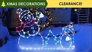 Christmas Snowman Decorative Glow Frame - 2 Designs
