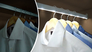 LED Wardrobe Rail with Motion Sensor - 3 Lengths