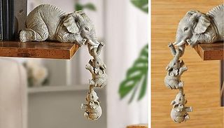 1 or 2-Pack of 3 Elephant Figurines