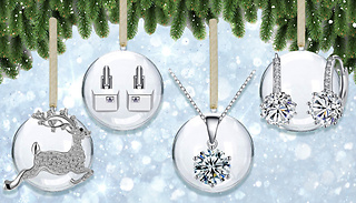 Set-of-4 Luxury Christmas Baubles Made With Crystals From Swarovski