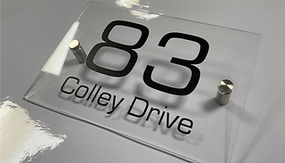Personalised Clear Acrylic Door Sign