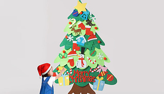 DIY Felt Christmas Tree Ornament For Kids - 1 or 2 Trees