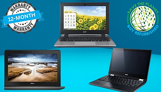 Chromebook 11.6-Inch Laptop Bundle - Acer, Lenovo or Dell