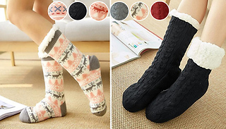 Non-Slip Thick Home Socks - 6 Designs