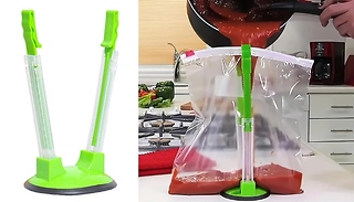Adjustable Resealable Kitchen Bag Holder - 4 Colours!