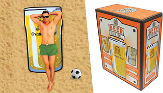 Beer O'clock Pint Beach Towel