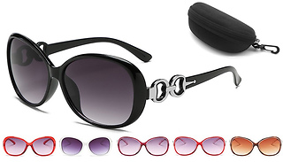 Women's Oversized Sunglasses with Optional Case- 6 Colours