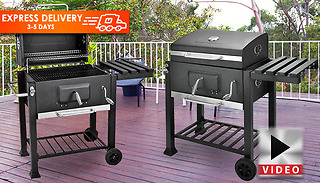 Charcoal Barbecue Grill with Thermometer