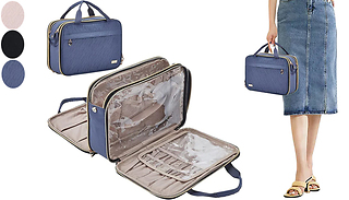 Travel Toiletry Bag Portable Makeup Organizer - 3 Colours