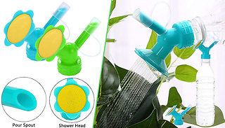 6x Plant Watering Bottle Cap Sprinkler Heads - 2 Colours