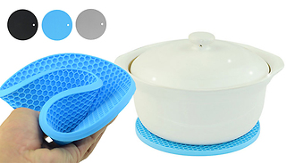 Round Silicone Heat Mat - 3 Colours & 2 Sizes