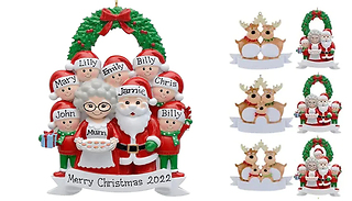 Personalised Family Christmas Tree Ornament - 13 Options