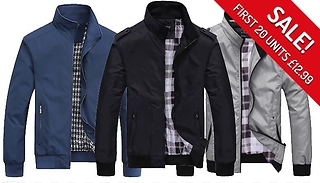 Men's Harrington Jacket - 5 Sizes & 3 Colours