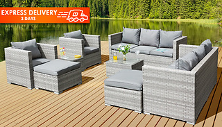 10-Seater Outdoor Rattan Furniture Set