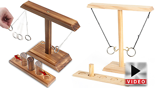 Hook & Ring Toss Battle Game - 2 Sizes & 2 Colours