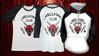 Stranger Things Inspired Unisex Clothing - 5 Sizes & 3 Options