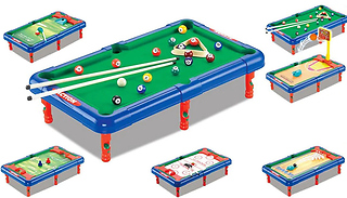 7-in-1 Mini Games Table - Includes Pool, Basketball and More!