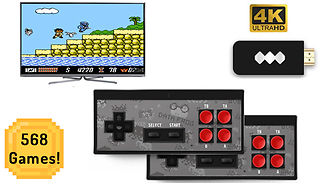 HDMI Wireless TV Games Console - 568 Retro Games!