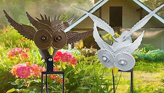Metal 3D Owl Moving Lawn Ornament- 2 Designs
