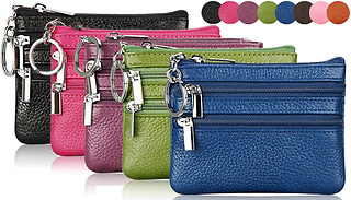Unisex Small Faux Leather Wallet - 8 Colours