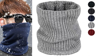 Unisex Fleece-Lined Winter Snood Scarf - 5 Colours