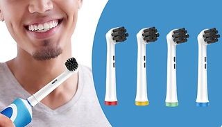4-Piece Toothbrush Head Set - Compatible with Oral-B Toothbrushes!