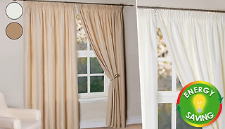 Thermal Energy Saving Light-Reducing Curtains - 2 Colours