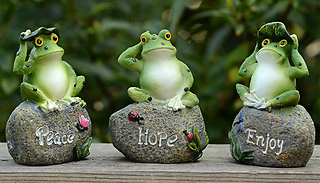 Mini Resin Frog Garden Decor - Surprise Design!