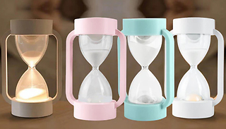 LED Hourglass Night Lamp with Gradual Dimming - 3 Colours