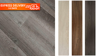 5m Wooden Laminate Adhesive Floor Tiles - 4 Colours