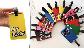 Unique Luggage Tags - 6 Labels & 7 Colours