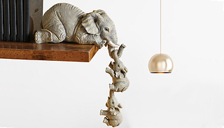 1 or 2 Sets of Three Cute Hanging Elephant Figurines