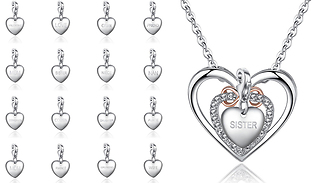 Infinity Love Necklace With Crystals From Swarovski With Charm - 16 Ch ...