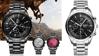 Stainless Steel Quartz Watches - 6 Colours