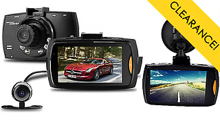HD Night-Vision Dash Cam With G-Sensor- Optional 16 or 32GB SD