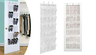 24-Pocket Over-the-Door Shoe Organiser