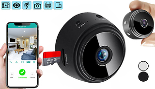 Mini Wireless Wi-Fi Security Camera & Optional SD Card - 2 Colours
