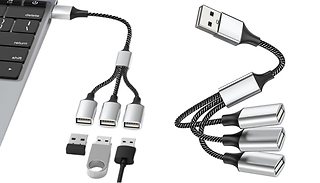 3-Point USB Extension Cable - 2 Designs