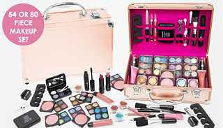 MakeMeBlush 54 or 80-Piece Make-Up Set With Case - 2 Colours
