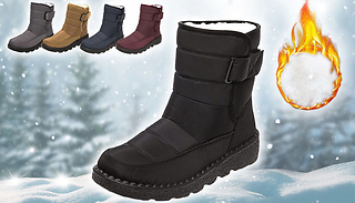 Womens Warm Waterproof Ankle Boots - 5 Colours